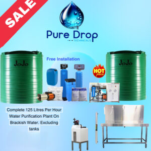 125 Litres Per Hour Water Purification Plant On Brackish Water