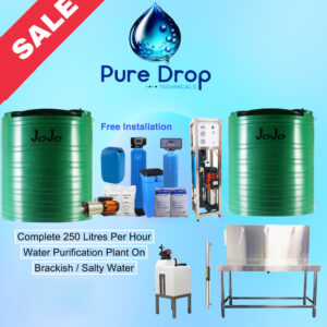 250 Litres Per Hour Water Purification Plant On Brackish Water